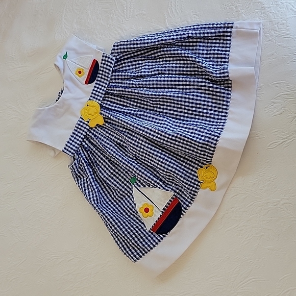 Vintage Samara Seersucker 3 PC Baby Set 24 Months - Picture 5 of 10